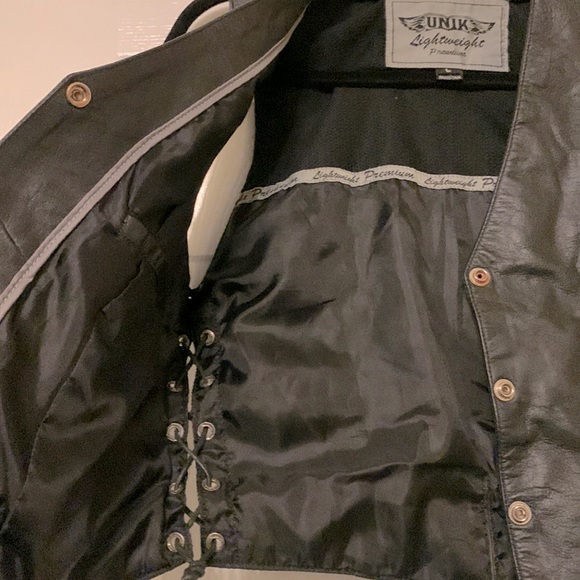 Studded Leather Biker Vest - Picture 8 of 8